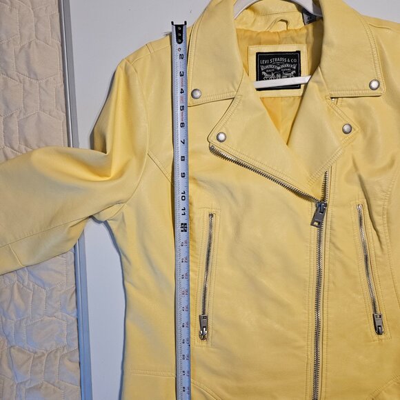 Levi Faux Leather Moto Jacket Size XL - Picture 12 of 15